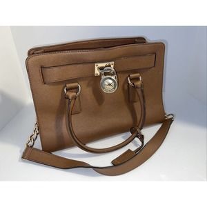 🍁👜 MICHAEL KORS Hamilton Large Tote NS Satchel Bag Purse 👜🍁